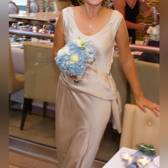 Alberta Ferretti Cream Maxi Dress - Picture 14 of 15